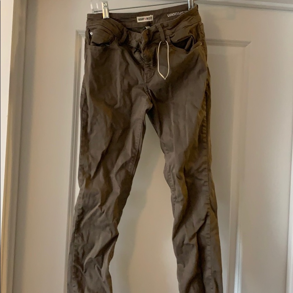 Olive skinny jean